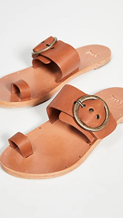 Shop Beek Swift Toe Ring Sandals In Tan/tan