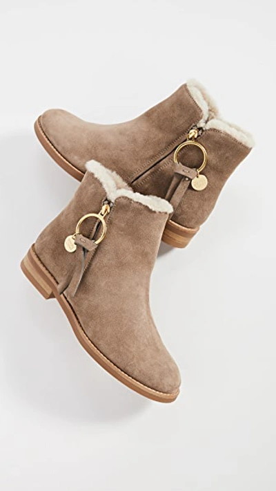 Louise Flat Shearling Boots