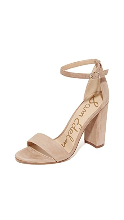 Shop Sam Edelman Yaro Suede Sandals In Oatmeal