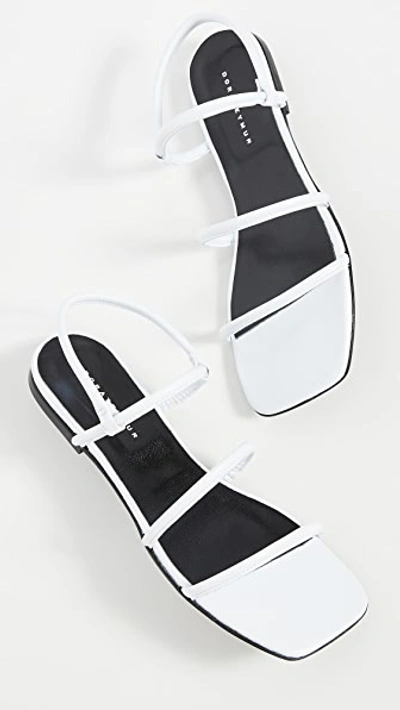 Shop Dorateymur Easy Sandals In White