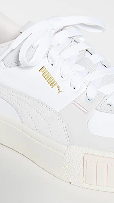 Shop Puma Cali Sport Sneakers In  White/marshmallow