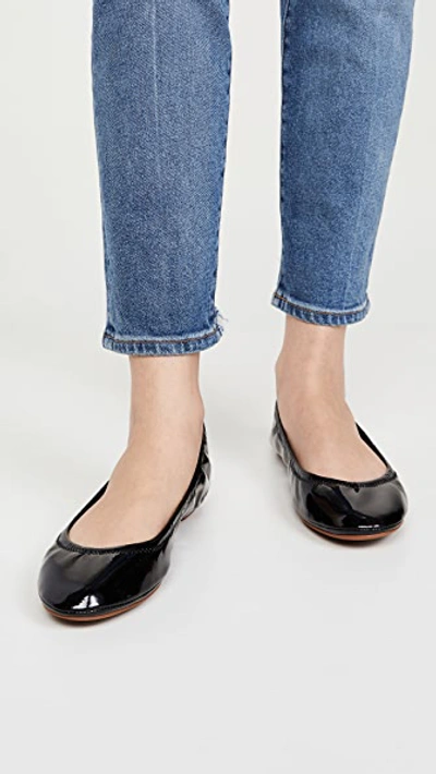 Shop Tory Burch Eddie Ballet Flats In Perfect Black