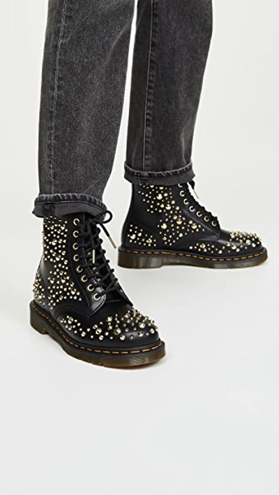 Shop Dr. Martens' 1460 Deluxe Boots In Black
