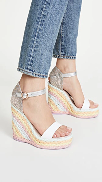 Shop Sophia Webster Lucita Espadrilles In White/multi