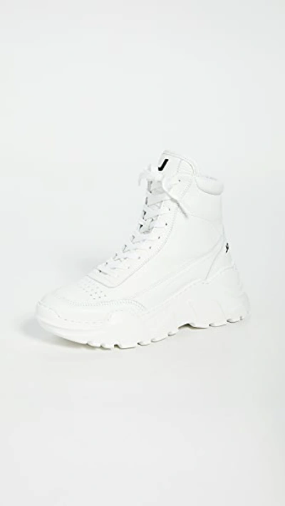 Shop Joshua Sanders Zenith Classic Donna High Top Sneakers In White