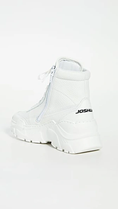 Shop Joshua Sanders Zenith Classic Donna High Top Sneakers In White