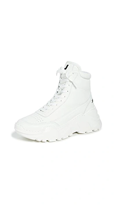 Shop Joshua Sanders Zenith Classic Donna High Top Sneakers In White