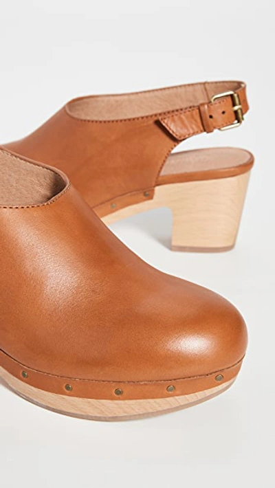 Shop Madewell The Marlo Slingback Clogs In English Saddle