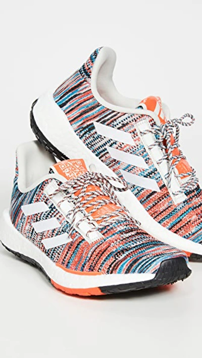 Shop Adidas Originals X Missoni Pulseboost Hd Sneakers In Raw White/white/active Orange