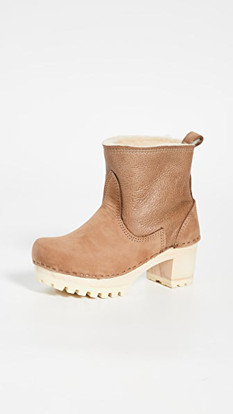 no 6 pull on shearling boot