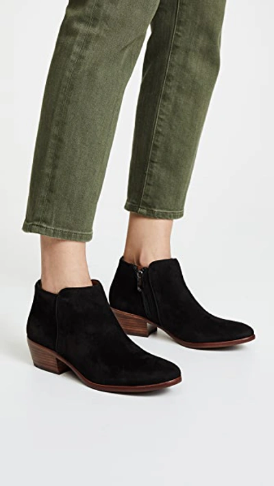 Shop Sam Edelman Petty Suede Booties In Black