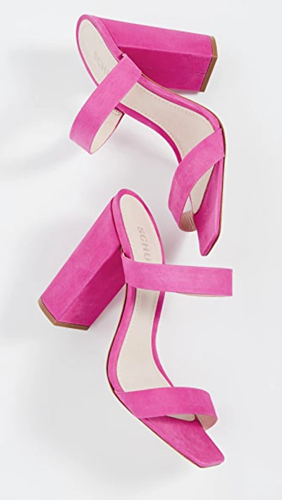 Shop Schutz Maribel Slides In Vibrant Pink