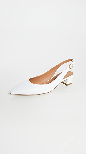 mansur gavriel leather slingback pumps
