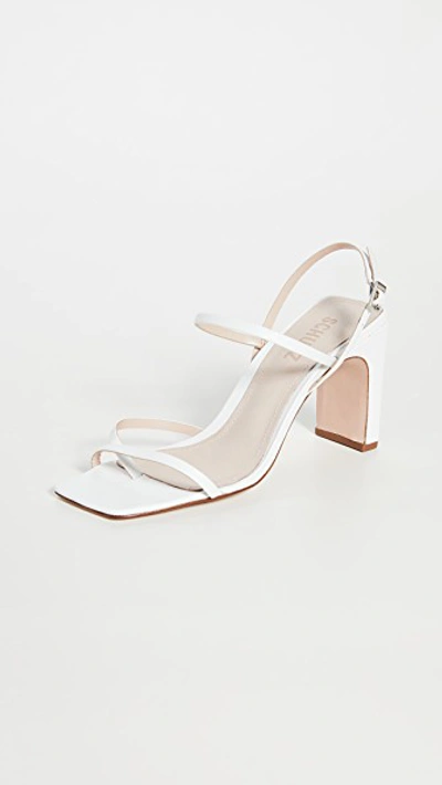 Shop Schutz Amaia Sandals In White