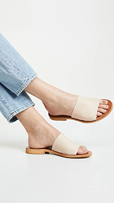 Shop Cocobelle Bhea Slides In Ecru