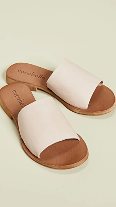 Shop Cocobelle Bhea Slides In Ecru