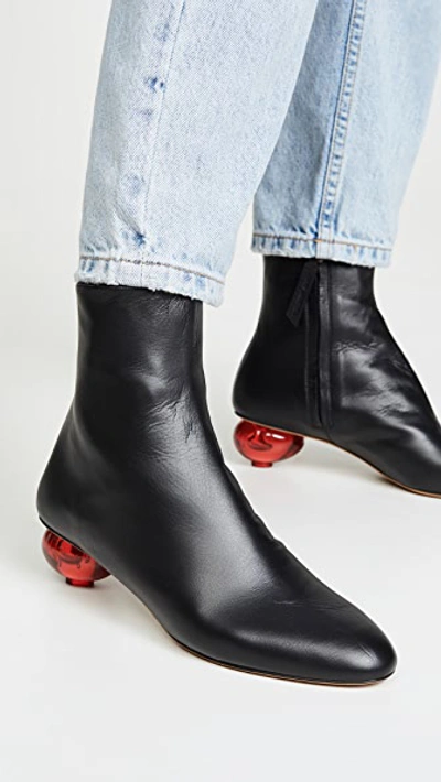 Shop Gray Matters Egg Boots In Nero/rosso