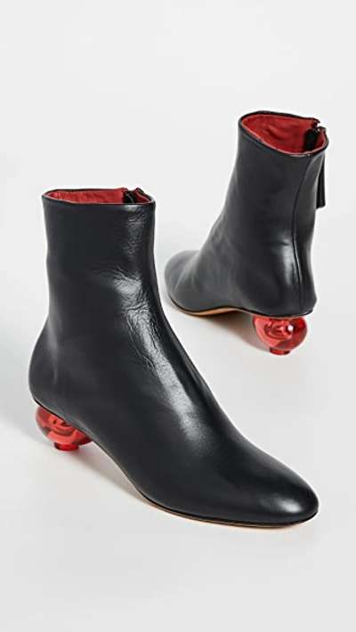 Shop Gray Matters Egg Boots In Nero/rosso