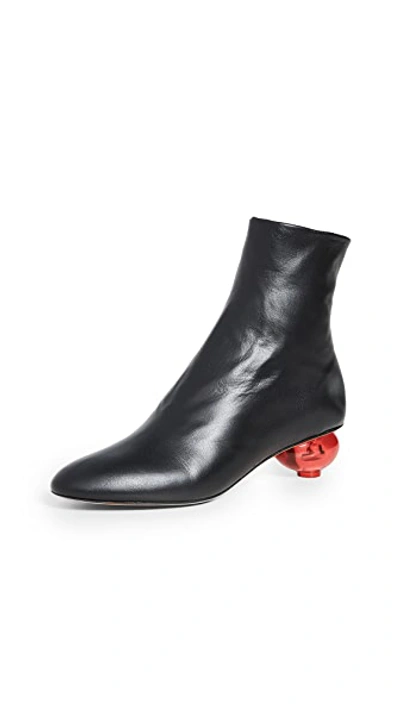 Shop Gray Matters Egg Boots In Nero/rosso