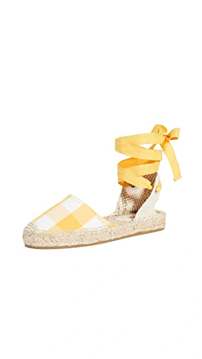Shop Soludos Lauren Espadrille Sandals In Marigold