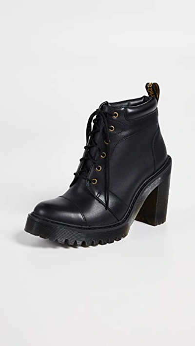 Shop Dr. Martens' Averil 6 Eye Boots In Black