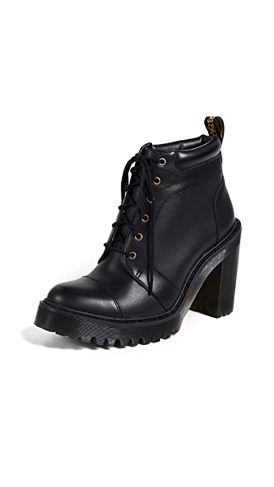 Shop Dr. Martens' Averil 6 Eye Boots In Black