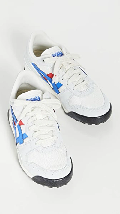 Shop Onitsuka Tiger Tiger Horizonia Sneakers In Cream/directoire Blue