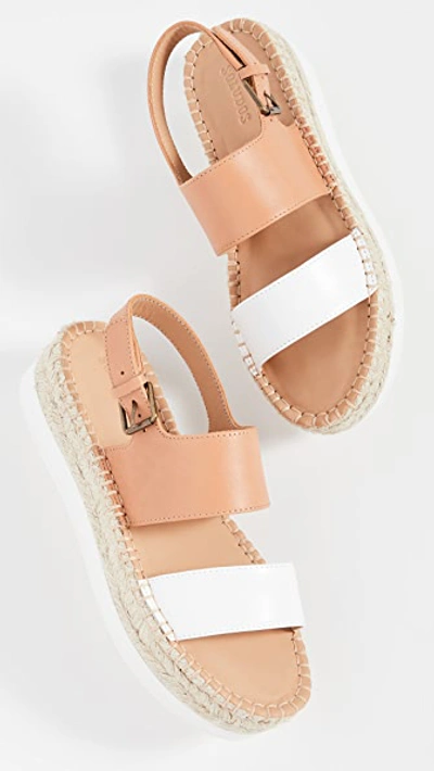Shop Soludos Ali Sport Sandals In Camel/white