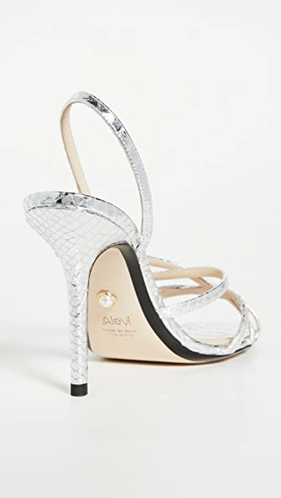 Shop Alevì Milano Tiffany Sandals In Silver