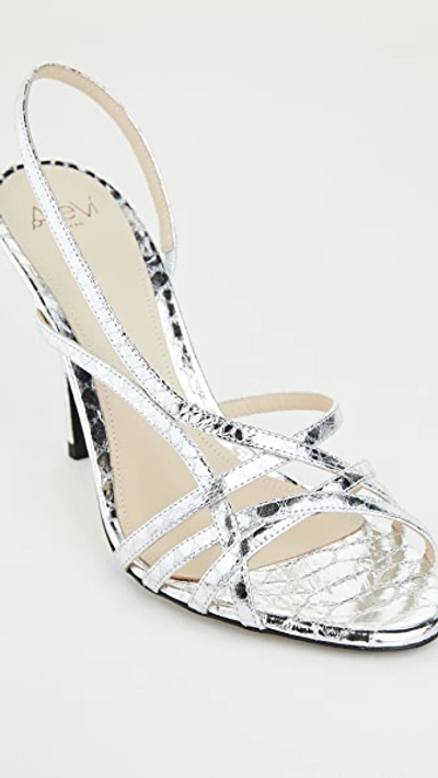 Shop Alevì Milano Tiffany Sandals In Silver
