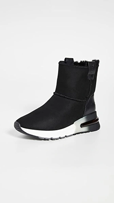 Shop Ash Kyoto Sneaker Boots In Black/black