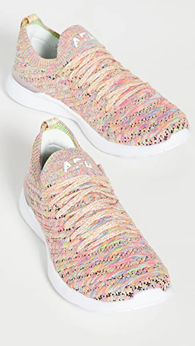 Shop Apl Athletic Propulsion Labs Techloom Wave Sneakers In Multi/white