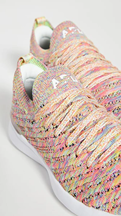 Shop Apl Athletic Propulsion Labs Techloom Wave Sneakers In Multi/white