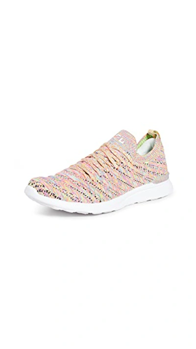 Shop Apl Athletic Propulsion Labs Techloom Wave Sneakers In Multi/white