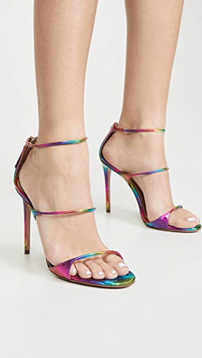 Shop Aquazzura Minute Sandals 105mm In Multicolor