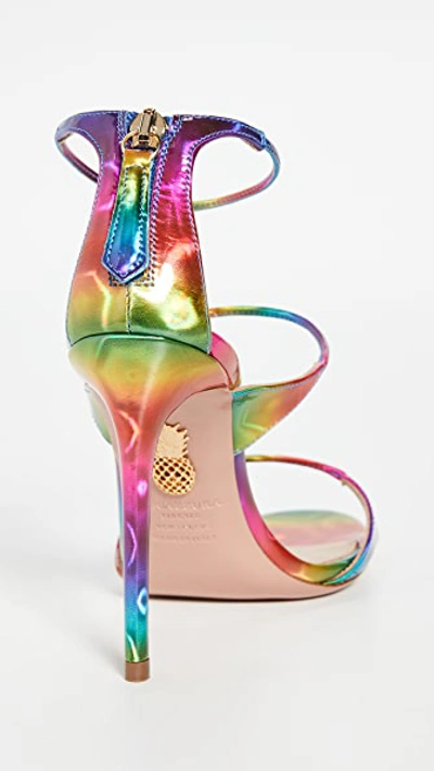 Shop Aquazzura Minute Sandals 105mm In Multicolor