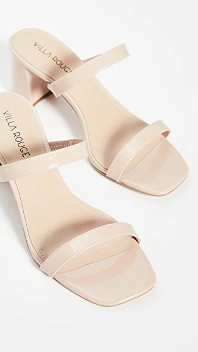 Shop Villa Rouge Bass Slides In Natural Nude