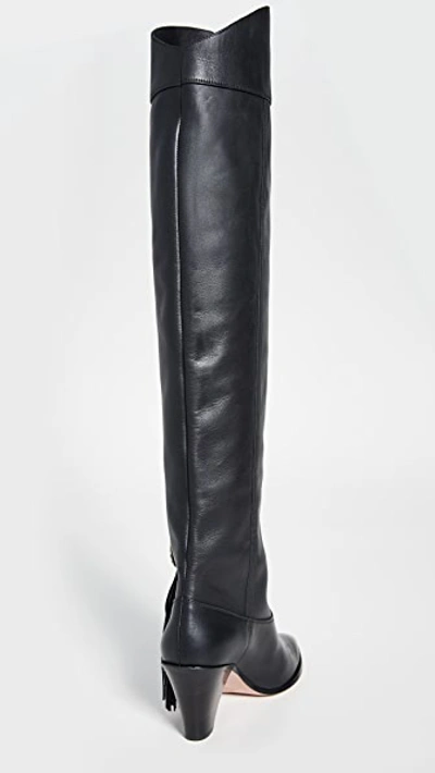 Shop Aquazzura 70mm Go West Boots In Black