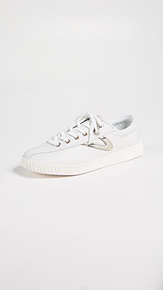 tretorn gold sneakers