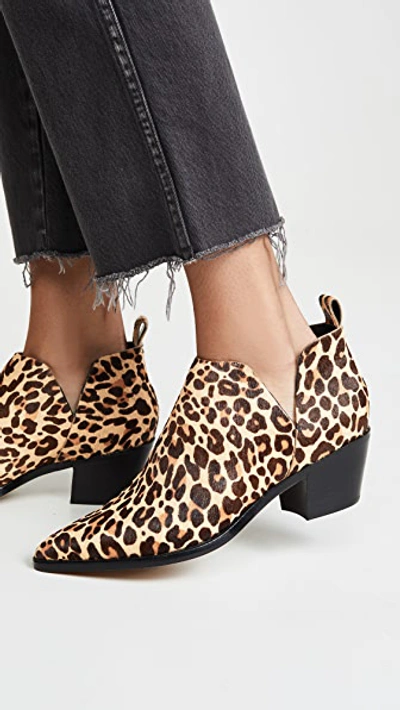 Shop Dolce Vita Sonni Block Heel Booties In Dark Leopard