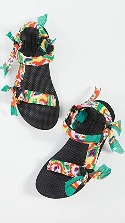 Shop Arizona Love Trekky Fun Sandals In Tie And Dye