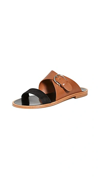 Shop Ferragamo Cassie 10mm Sandals In Nero/sella