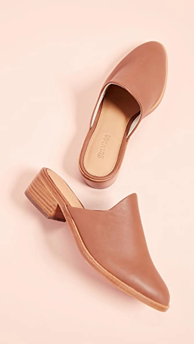 Shop Soludos Venetian Mules In Tan