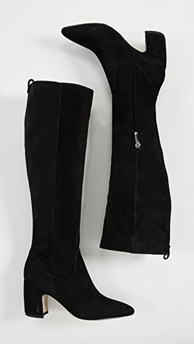 Shop Sam Edelman Hai Tall Boots In Black