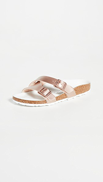 yao metallic slide sandal birkenstock