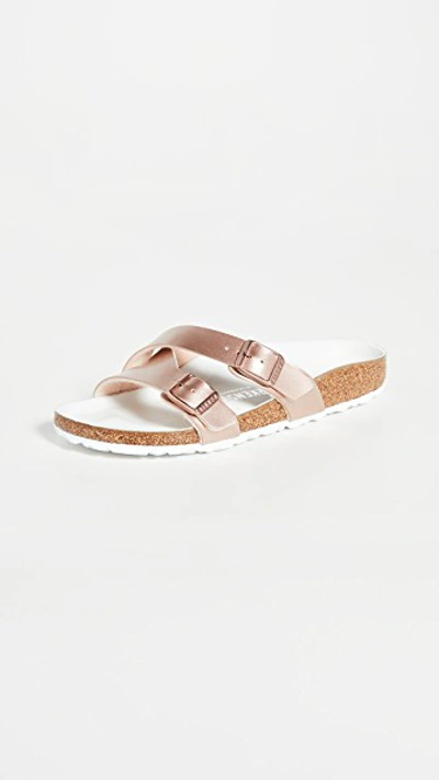 Shop Birkenstock Yao Hex Sandals In Copper