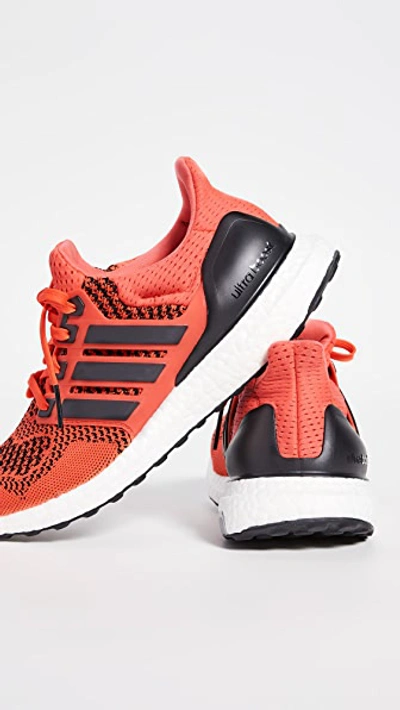 Shop Adidas Originals Ultraboost 1.0 Sneakers In Core Black/black/solar Red