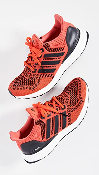 Shop Adidas Originals Ultraboost 1.0 Sneakers In Core Black/black/solar Red