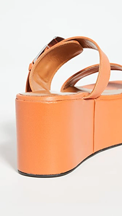 Shop Simon Miller Coaster Platform Slides In Sponge Orange