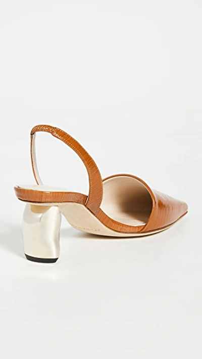 Shop Rejina Pyo Conie Slingbacks 60mm In Almond